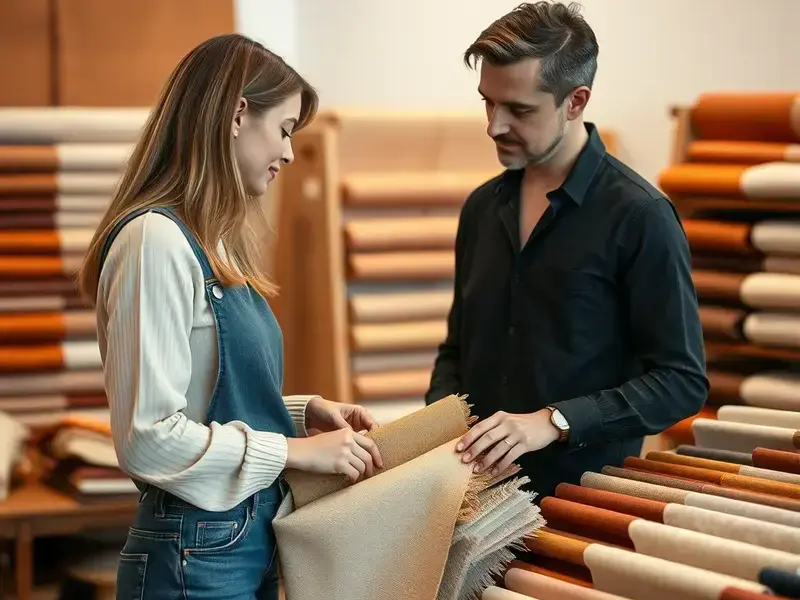 Fabric selection in progress